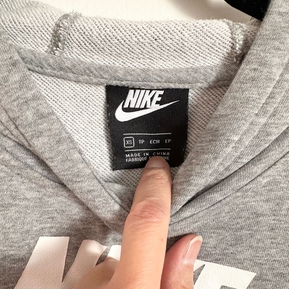 Nike Sportswear Heritage Black Gray Hoodie Dress - Picture 11 of 16
